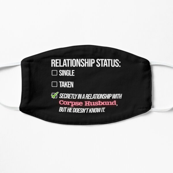 Relationship with Corpse Husband Flat Mask RB2605 product Offical Corpse Husband Merch