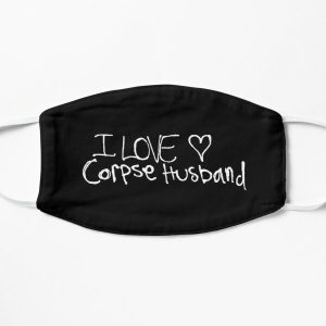 I love Corpse husband  Flat Mask RB2605 product Offical Corpse Husband Merch