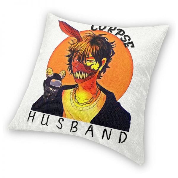 Corpse Husband Cushion Cover Double sided Printing Thriller Gamer Floor Pillow Case for Car Cool Pillowcase 2 - Corpse Husband Merch