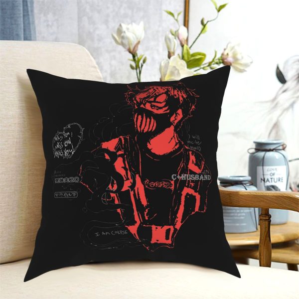 Corpse Husband Red Pillow Case Home Decorative Cushions Throw Pillow for Car Polyester Double sided Printing 4 - Corpse Husband Merch