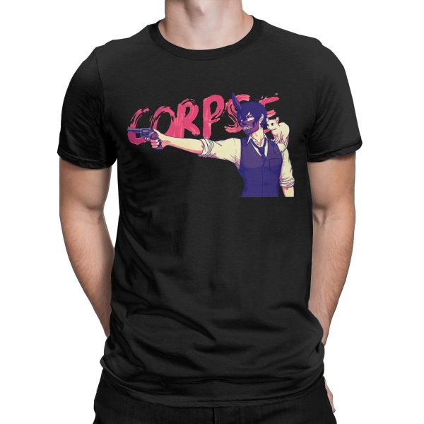 Corpse Husband And Bingus T Shirt for Men Women Gaming Casual Pure Cotton Tee Shirt Crewneck - Corpse Husband Merch