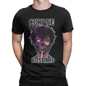 Men Women s Corpse Husband Gaming T Shirts 100 Cotton Clothing Vintage Short Sleeve Crewneck Tee - Corpse Husband Merch