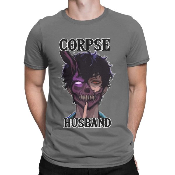 Men Women s Corpse Husband Gaming T Shirts 100 Cotton Clothing Vintage Short Sleeve Crewneck Tee 5 - Corpse Husband Merch